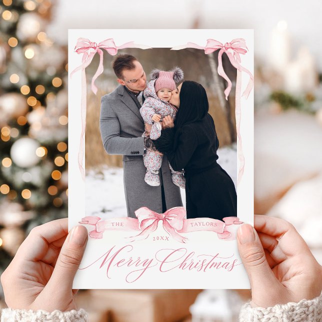 God jul Bow-kort Julkort (Skapare uppladdad)