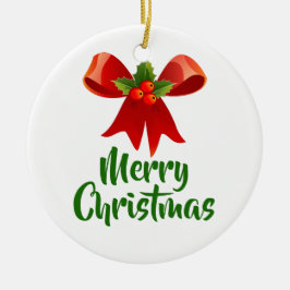 God jul Bow Retro Stil Julgransprydnad Keramik