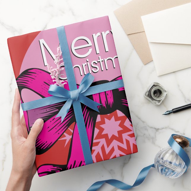 God jul Bow Wrapping Pappert Presentpapper (Skapare uppladdad)