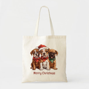 God jul Boxer Hundar Tygkasse