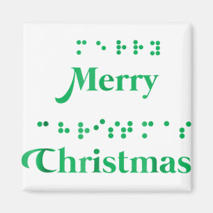 God jul braillepunkter , julafton toppar, helgdag magnet