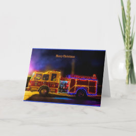 God jul brandmotor helgkort