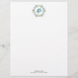God jul Brev Stationery Beachy Brevhuvud