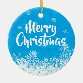 God jul Bright Blue Träd Gift / Ornament