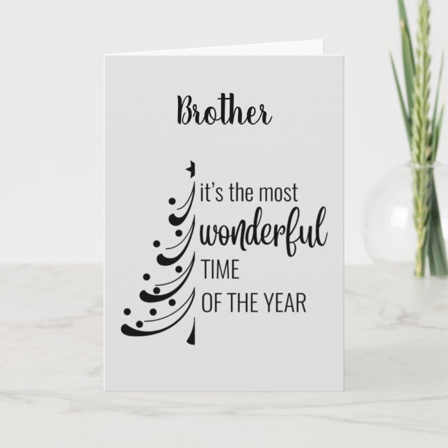 GOD JUL **BRODER** HELGKORT (Framsida)