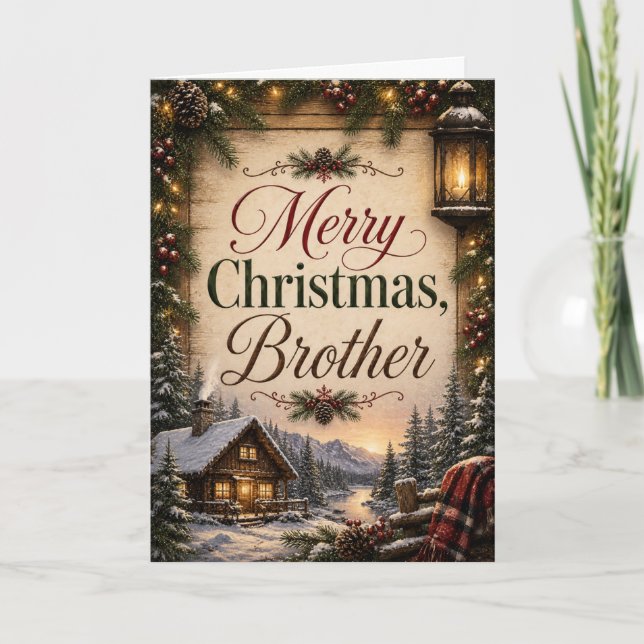 God Jul Broder Kort (Framsida)