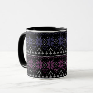 God Jul broderi korsstygn ful svett Mugg