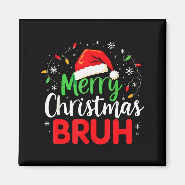 God Jul Bror Hilarious Festiv Meme Stil  Magnet (Framsidan)