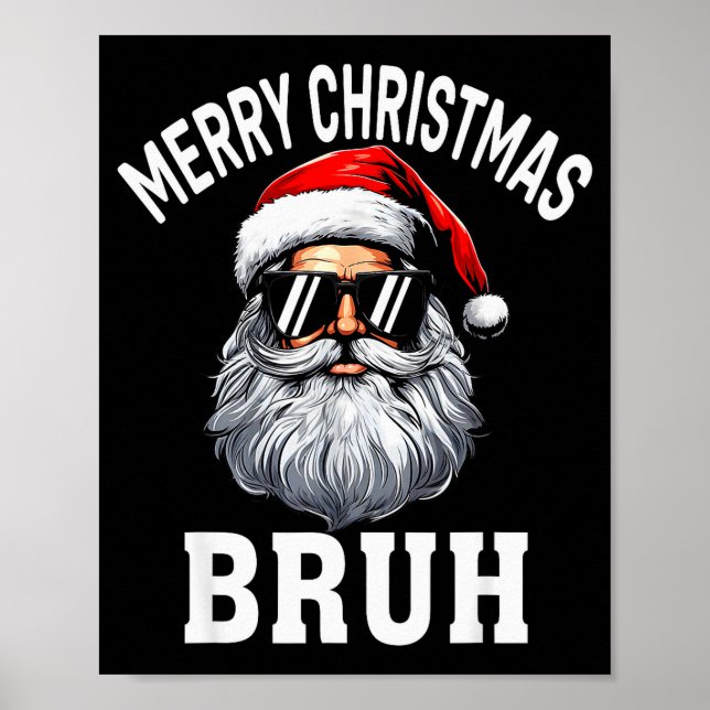 God Jul Bror Roligt Meme För Bröder Poster (Framsidan)