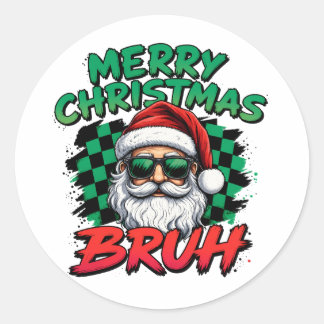 God Jul Bror Runt Klistermärke