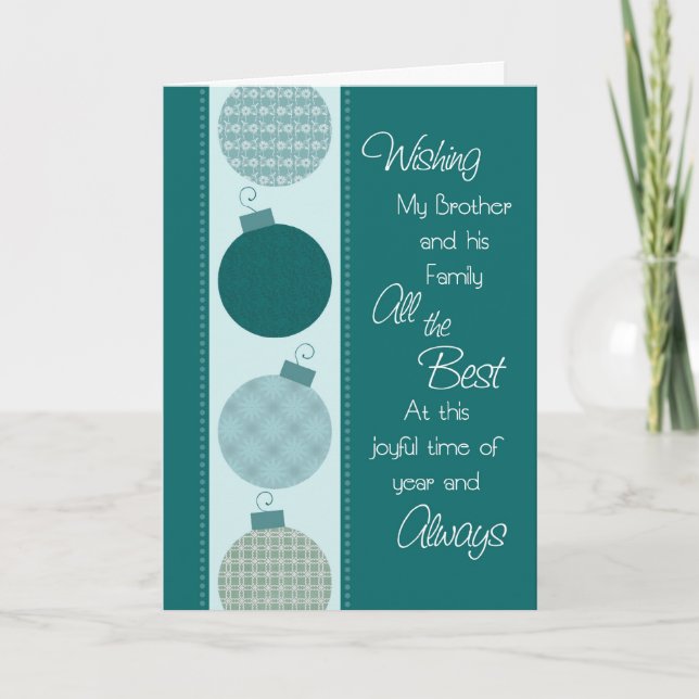 God jul Brother & Family-julkort Helgkort (Framsida)