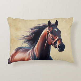 God jul Brown Horse Prydnadskudde