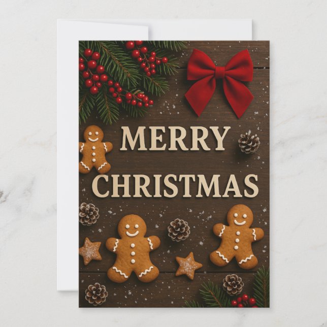 God jul Brown-julkakor Julkort (Framsida)