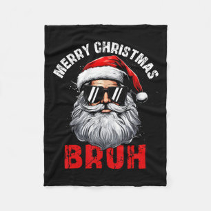 God jul Bruh Santa Julafton Family Matching Co Fleecefilt