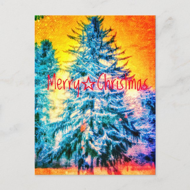 GOD JUL BRUKAR BRIGHT1 POSTCARD VYKORT (Framsida)