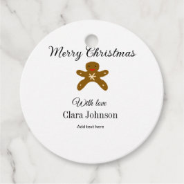 God jul bruna kakor lägger till namn med kärlek h gåvor etiketter