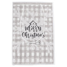 God jul Buffalo Check Gift-väska