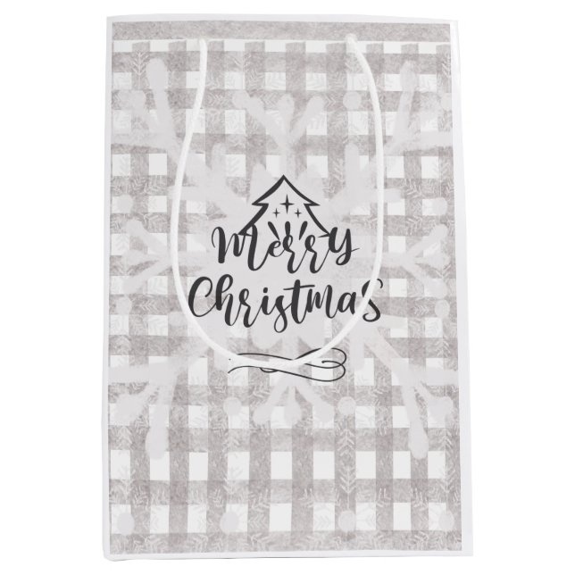 God jul Buffalo Check Gift-väska (Framsidan)