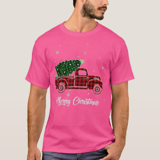 God jul Buffalo Lastbil Träd Red Play 4 T Shirt
