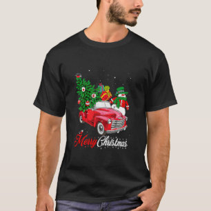god jul Buffalo Lastbil Träd Red Play Manar T Shirt