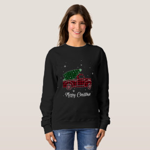 God jul Buffalo Lastbil Träd rödpsplä för T Shirt