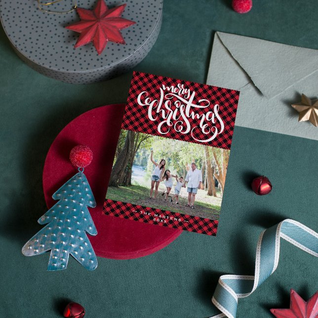 God jul Buffalo Play Photo Collage Julkort (Skapare uppladdad)