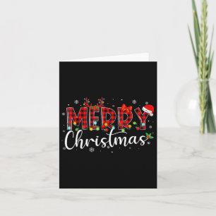 God jul Buffalo Play Red Santa Hat Julafton P Kort