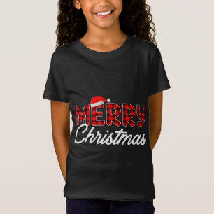 God jul Buffalo Play Red Santa Hat Julafton P T Shirt
