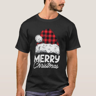 God jul Buffalo Play Red Santa Hat Julafton P T Shirt