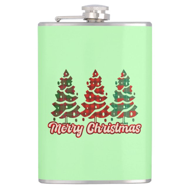 God Jul Buffalo-rutiga Träd Design-42019 Fickplunta (Framsidan)