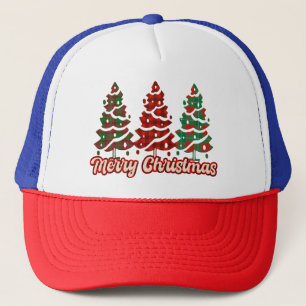 God Jul Buffalo-rutiga Träd Design-42019 Keps