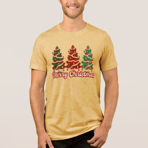 God Jul Buffalo-rutiga Träd Design-42019 T Shirt