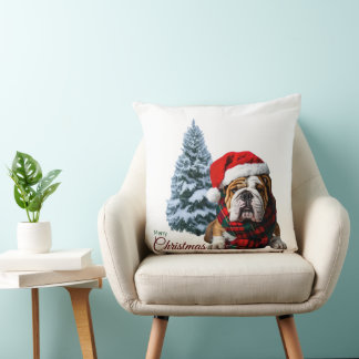 God jul Bulldog Kudde