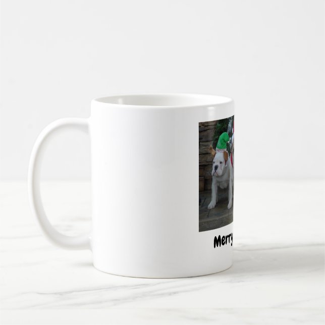 God jul Bulldog Mugg (Vänster)