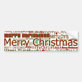 God jul Bumper Sticker Bildekal