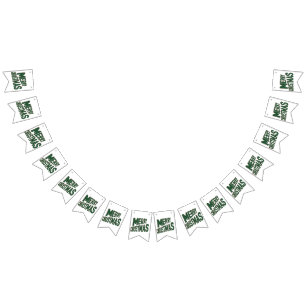 God jul Bunting Banner Vimplar