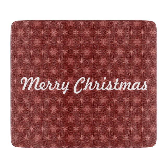 God jul Burgundy Land Star Mönster (Framsidan)