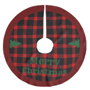 God jul burlap \Träd Skirt Brushed Polyest Julgransmatta Borstad Polyester