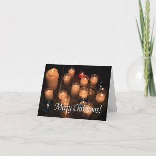 God jul Burning Candles christmas Helgkort