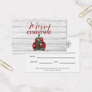 God jul Business Gift Certificate Visitkort