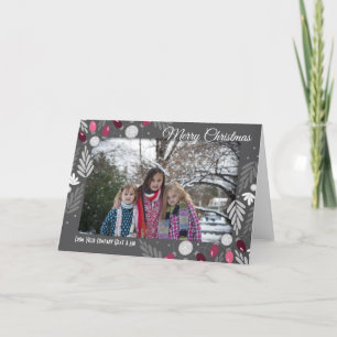 god jul Business Namn och Photo Helgkort