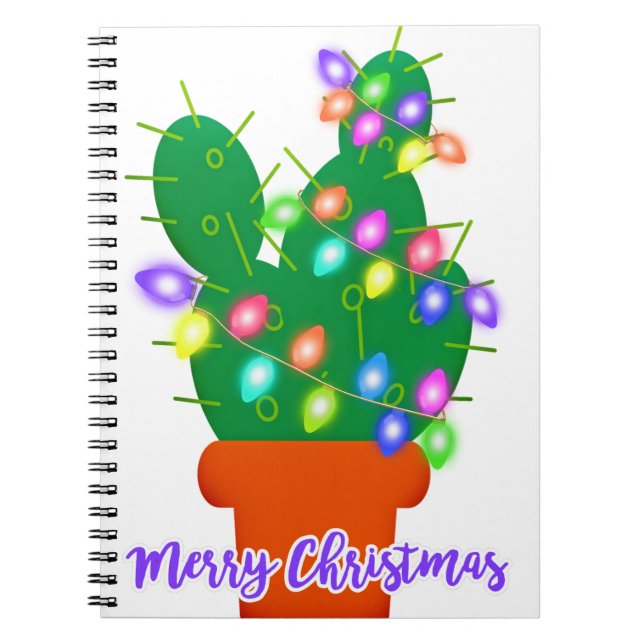god jul cactus anteckningsbok (Framsidan)