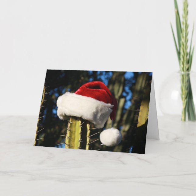 God jul cactus helgkort (Framsida)