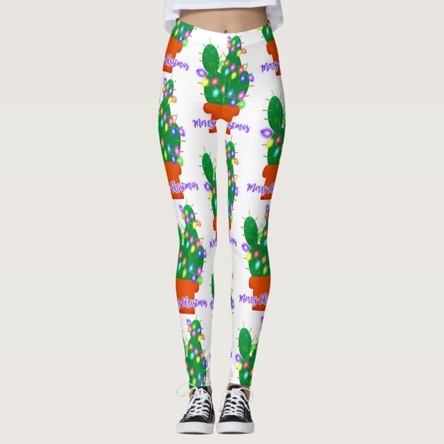 god jul cactus leggings (Framsida)