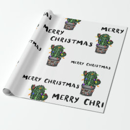 God jul Cactus Wrapping papprare Presentpapper