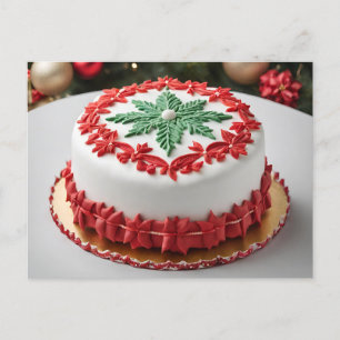God jul Cake Helg Vykort
