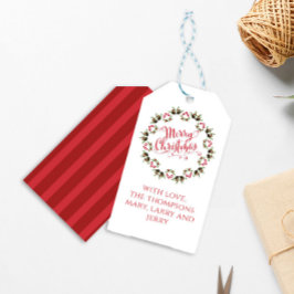 God jul Calligraphy Script Modern Wand Presentetikett
