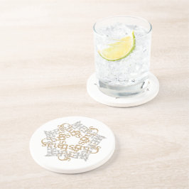 God jul Calligraphy Star Art Guld, Silver Underlägg