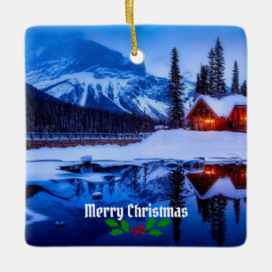 God jul! Canadian Sunset Julgransprydnad Keramik