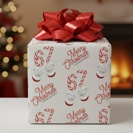 God Jul Candy Cane 6-7 Meme Mönster Presentpapper